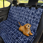 Shibori Floral Pattern Print Pet Car Back Seat Cover