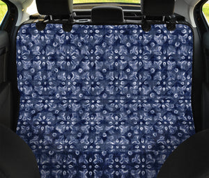 Shibori Floral Pattern Print Pet Car Back Seat Cover