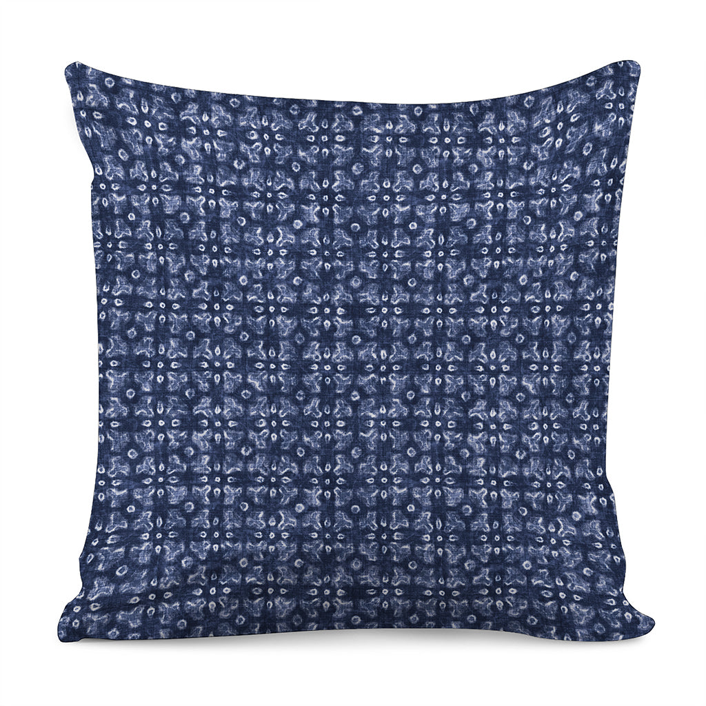 Shibori Floral Pattern Print Pillow Cover