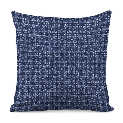 Shibori Floral Pattern Print Pillow Cover
