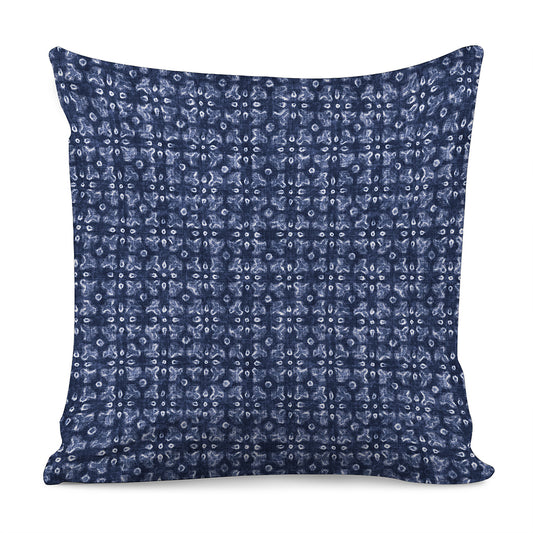 Shibori Floral Pattern Print Pillow Cover
