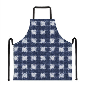 Shibori Grid Pattern Print Apron