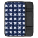 Shibori Grid Pattern Print Car Center Console Cover