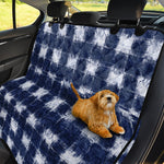 Shibori Grid Pattern Print Pet Car Back Seat Cover