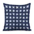 Shibori Grid Pattern Print Pillow Cover