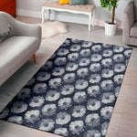 Shibori Motif Pattern Print Area Rug