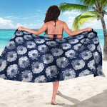 Shibori Motif Pattern Print Beach Sarong Wrap