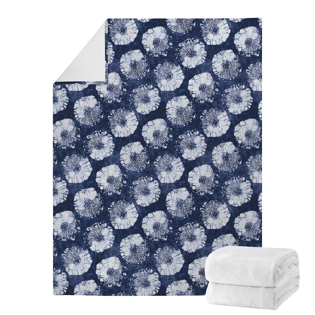 Shibori Motif Pattern Print Blanket