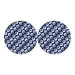 Shibori Motif Pattern Print Car Coasters
