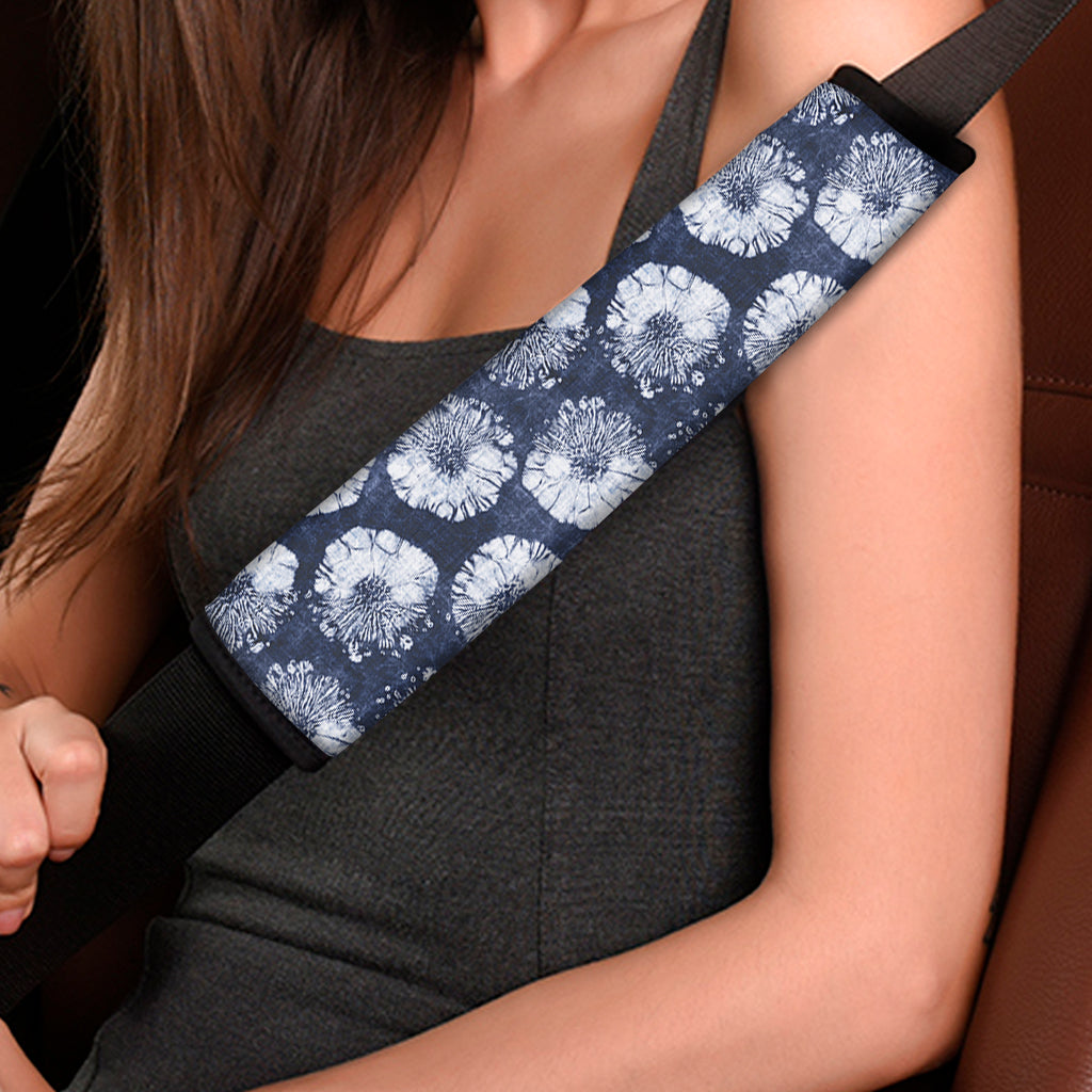 Shibori Motif Pattern Print Car Seat Belt Covers