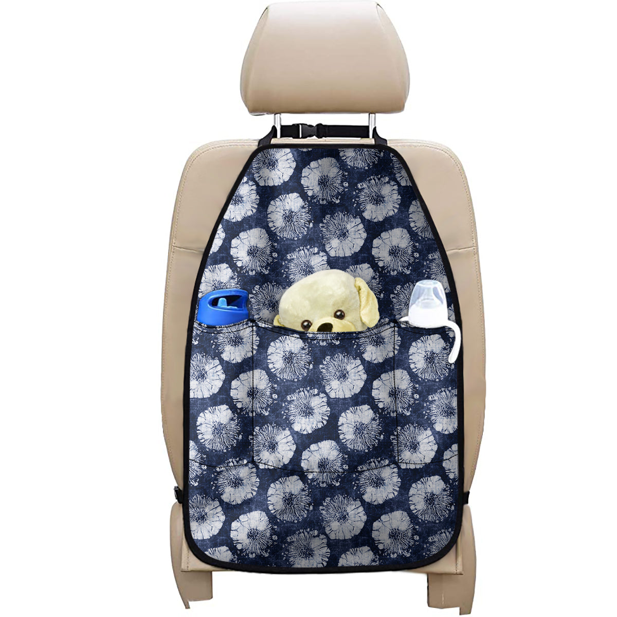 Shibori Motif Pattern Print Car Seat Organizers