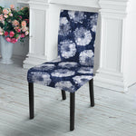 Shibori Motif Pattern Print Dining Chair Slipcover