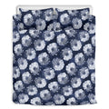 Shibori Motif Pattern Print Duvet Cover Bedding Set
