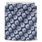 Shibori Motif Pattern Print Duvet Cover Bedding Set