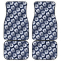 Shibori Motif Pattern Print Front and Back Car Floor Mats