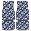 Shibori Motif Pattern Print Front and Back Car Floor Mats