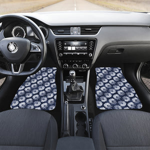 Shibori Motif Pattern Print Front and Back Car Floor Mats