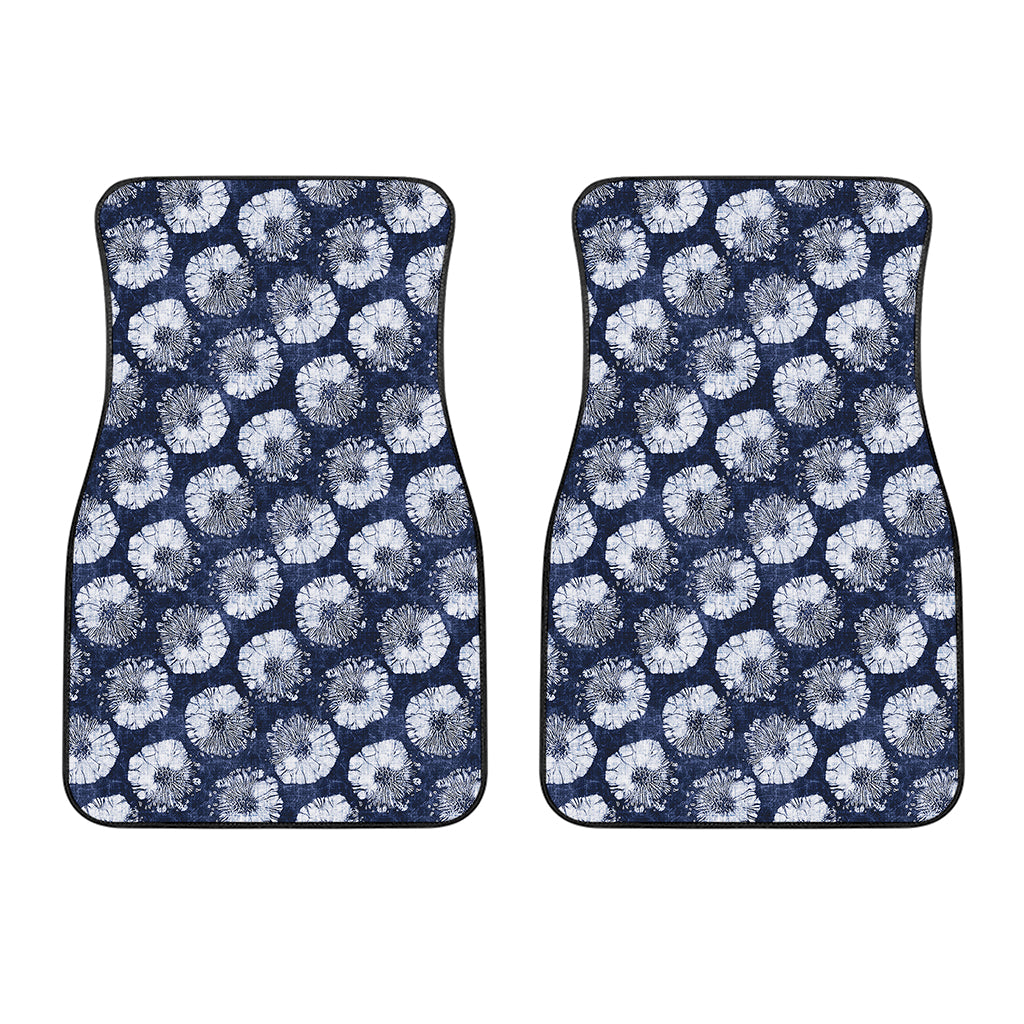 Shibori Motif Pattern Print Front Car Floor Mats