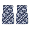 Shibori Motif Pattern Print Front Car Floor Mats