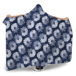Shibori Motif Pattern Print Hooded Blanket