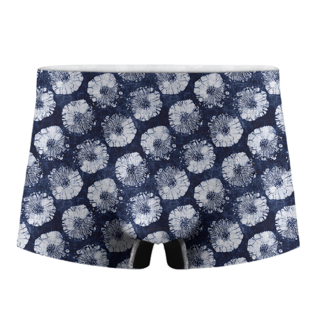 Shibori Motif Pattern Print Men's Boxer Briefs