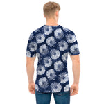 Shibori Motif Pattern Print Men's T-Shirt