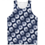 Shibori Motif Pattern Print Men's Tank Top