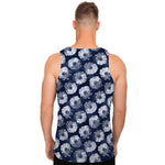 Shibori Motif Pattern Print Men's Tank Top