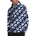 Shibori Motif Pattern Print Pullover Hoodie