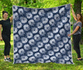 Shibori Motif Pattern Print Quilt
