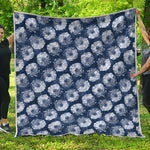Shibori Motif Pattern Print Quilt