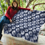 Shibori Motif Pattern Print Quilt