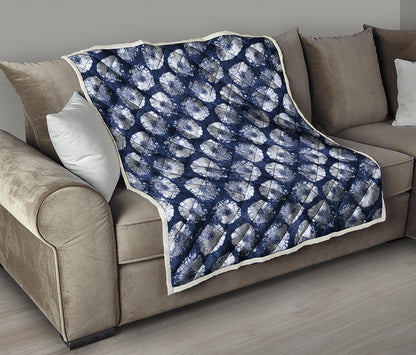 Shibori Motif Pattern Print Quilt