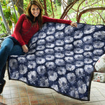 Shibori Motif Pattern Print Quilt