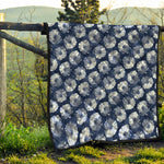 Shibori Motif Pattern Print Quilt