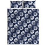 Shibori Motif Pattern Print Quilt Bed Set