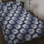 Shibori Motif Pattern Print Quilt Bed Set