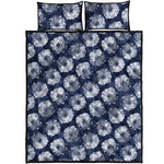 Shibori Motif Pattern Print Quilt Bed Set