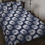 Shibori Motif Pattern Print Quilt Bed Set