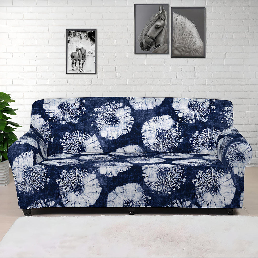 Shibori Motif Pattern Print Sofa Cover