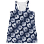 Shibori Motif Pattern Print Women's Racerback Tank Top