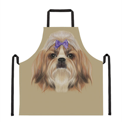 Shih Tzu Portrait Print Apron