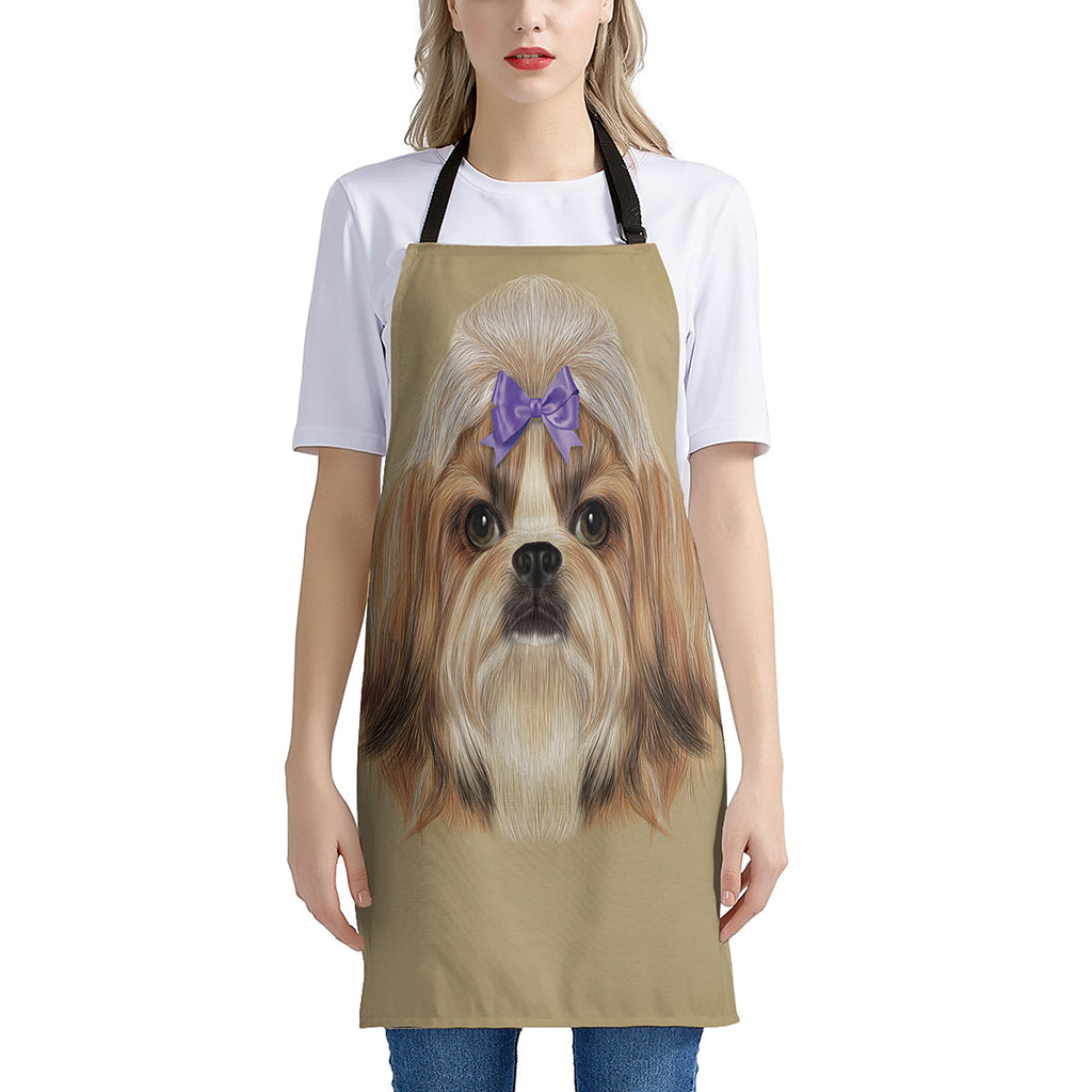 Shih Tzu Portrait Print Apron