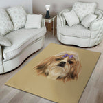 Shih Tzu Portrait Print Area Rug