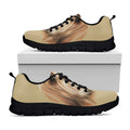 Shih Tzu Portrait Print Black Running Shoes