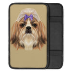 Shih Tzu Portrait Print Car Center Console Cover