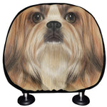 Shih Tzu Portrait Print Car Headrest Covers