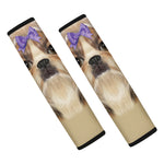Shih Tzu Portrait Print Car Seat Belt Covers