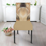 Shih Tzu Portrait Print Dining Chair Slipcover