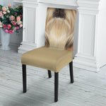 Shih Tzu Portrait Print Dining Chair Slipcover
